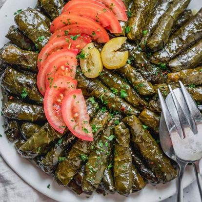 Appetizer - Stuffed Grape Leaves with meat (local delivery only)