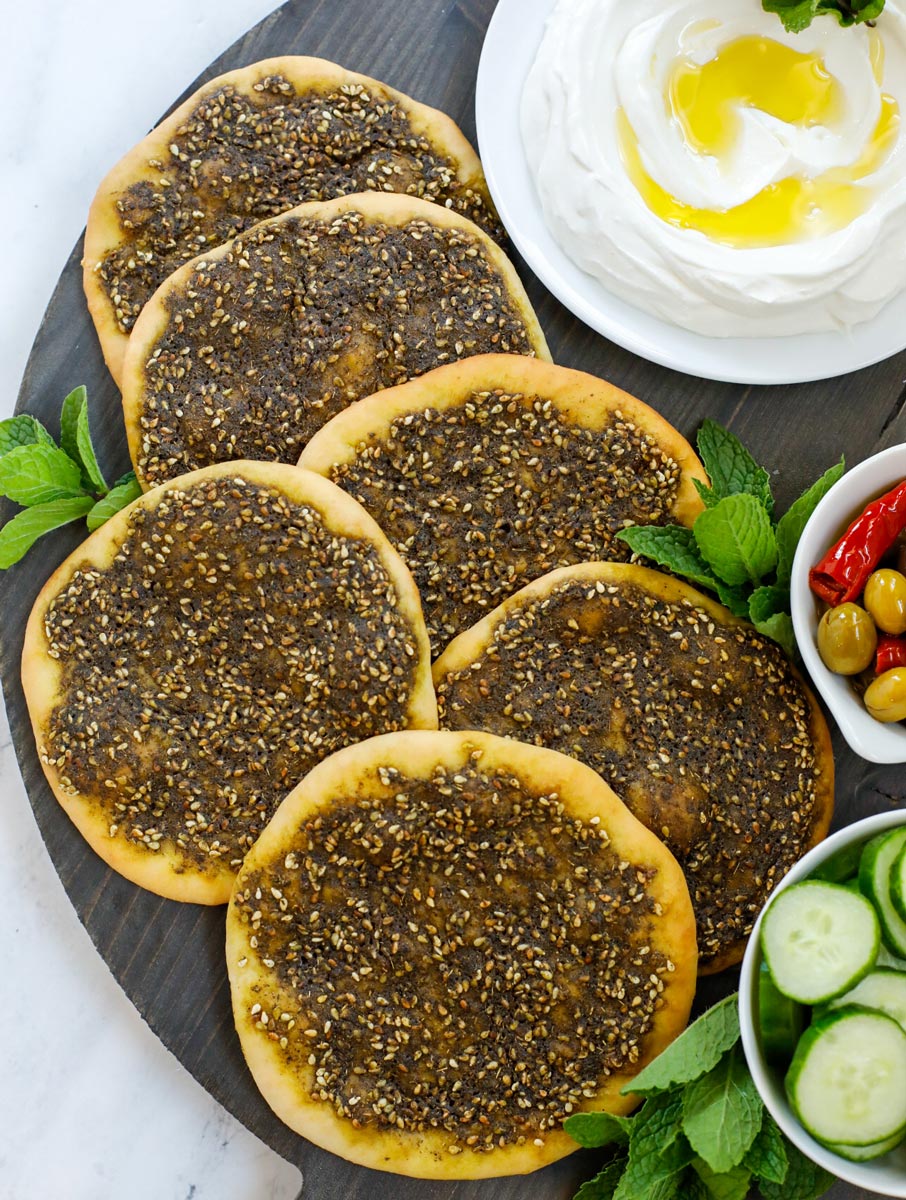 Manakeesh Za'atar flatbread