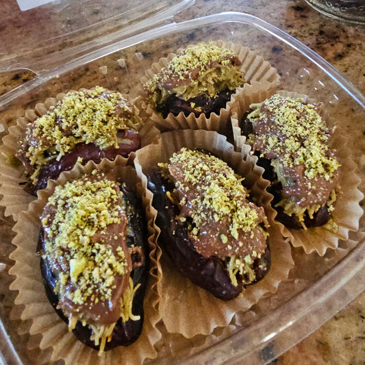 Dubai Chocolate Dates – Pistachio Cream Filled (5 pcs)