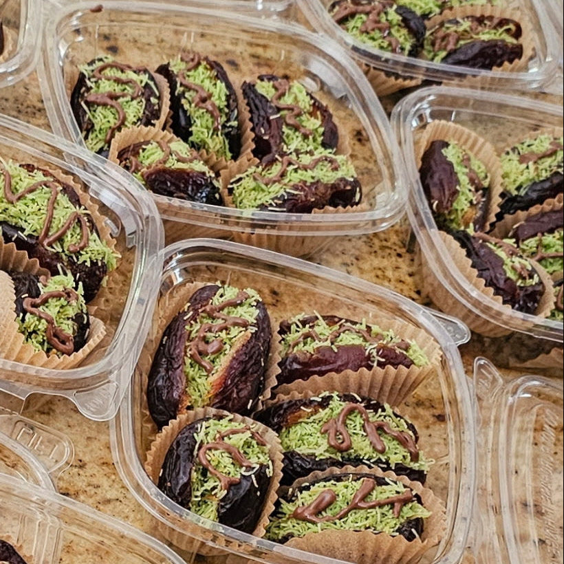 Dubai Chocolate Dates – Pistachio Cream Filled (5 pcs)
