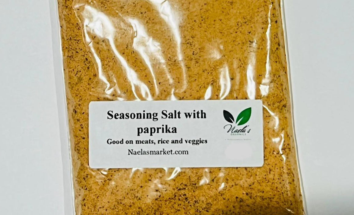 Seasoning salt with paprika